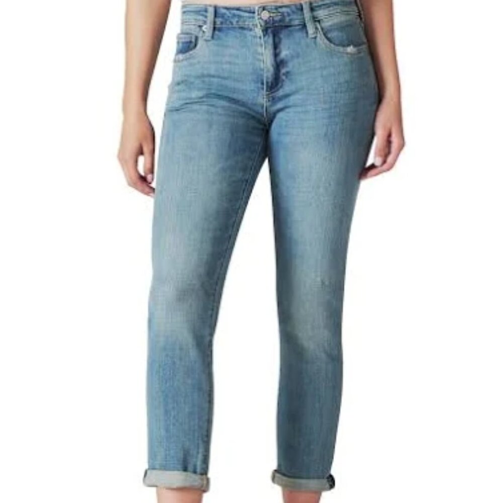 Lucky Brand Sienna Mid Rise Boyfriend Jeans Size 0/25 Medium Blue
